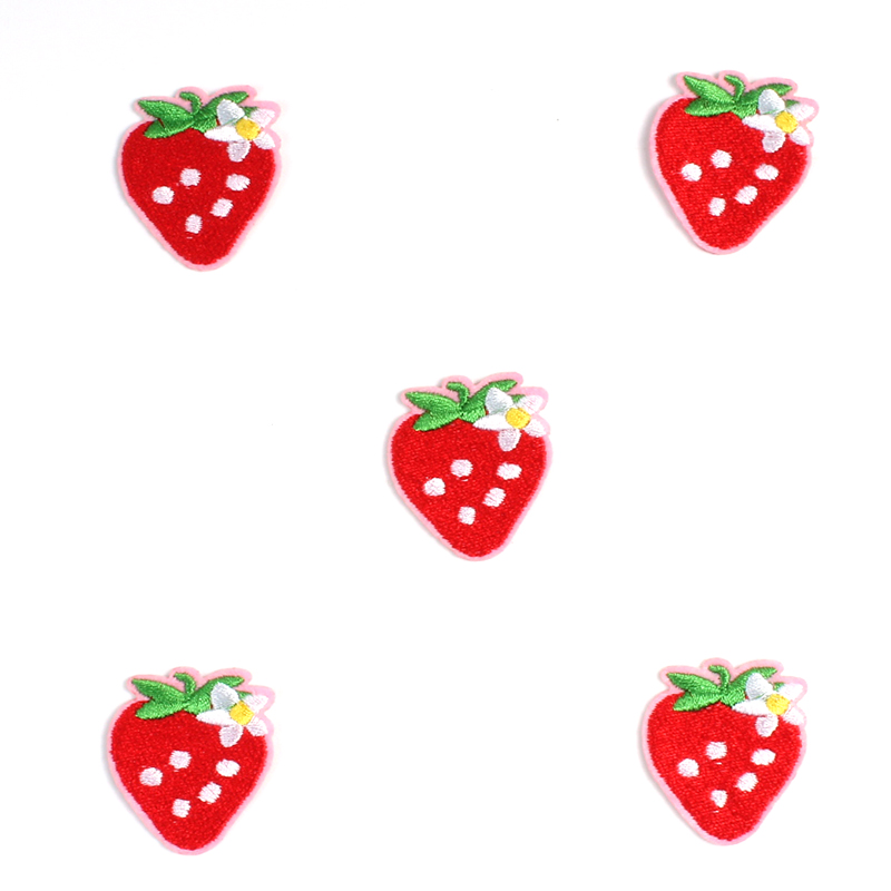 Baby X Clothing - 10 stuks cartoon aardbei patches voor
