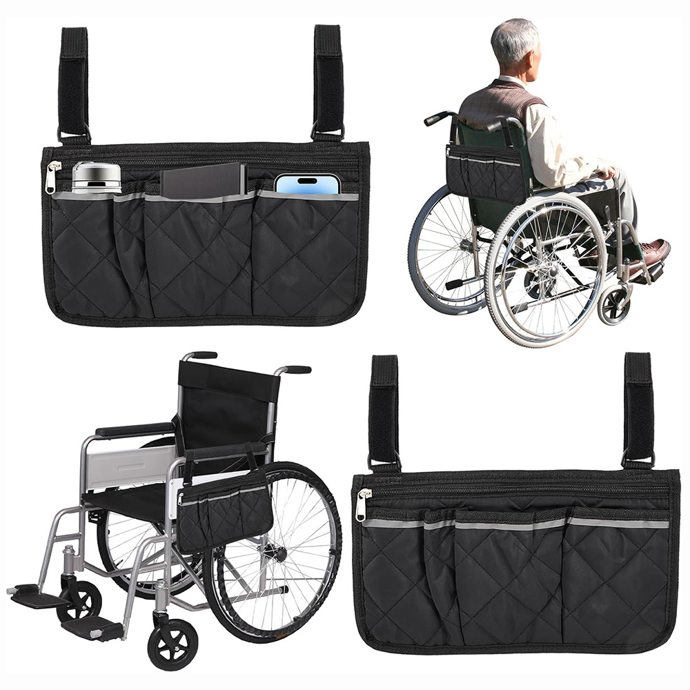 Baby Clothing Bag - Rolstoel zijarmsteun tas met reflecterende strip