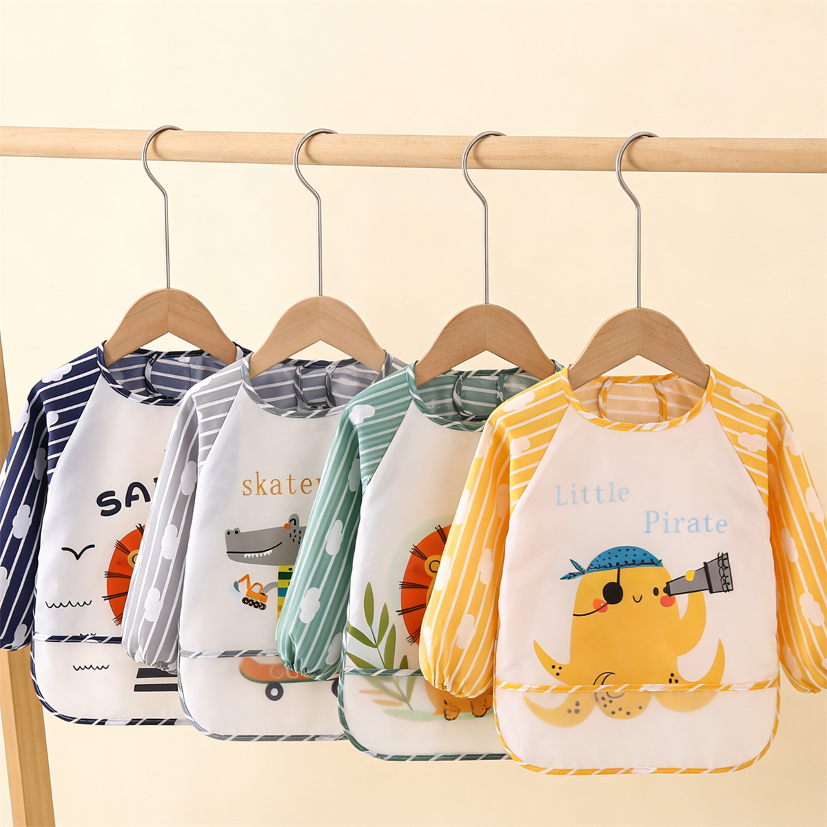Baby Clothing Set - 2 stuks waterdichte baby-slabbetjes met volledige