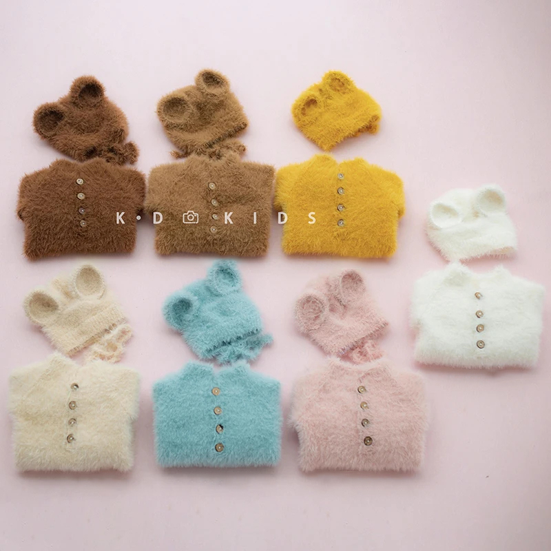 Baby Clothing Set - Babyfoto gebreide beer kleding schattige dieren