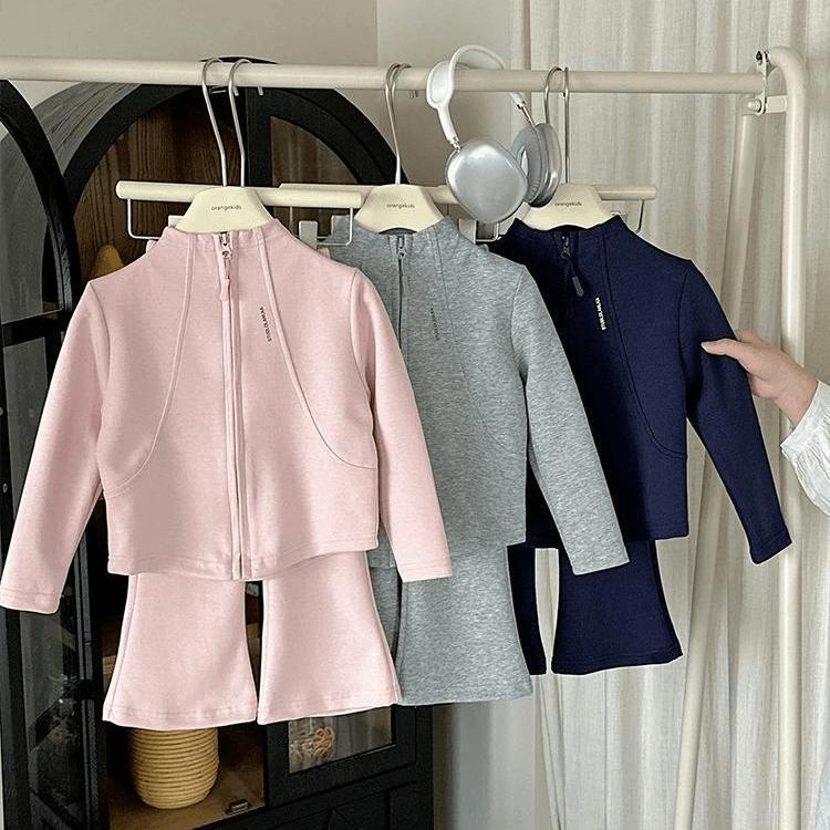 Baby Clothing Zip - Mode Baby Meisjes 2 stks/set Sportkleding