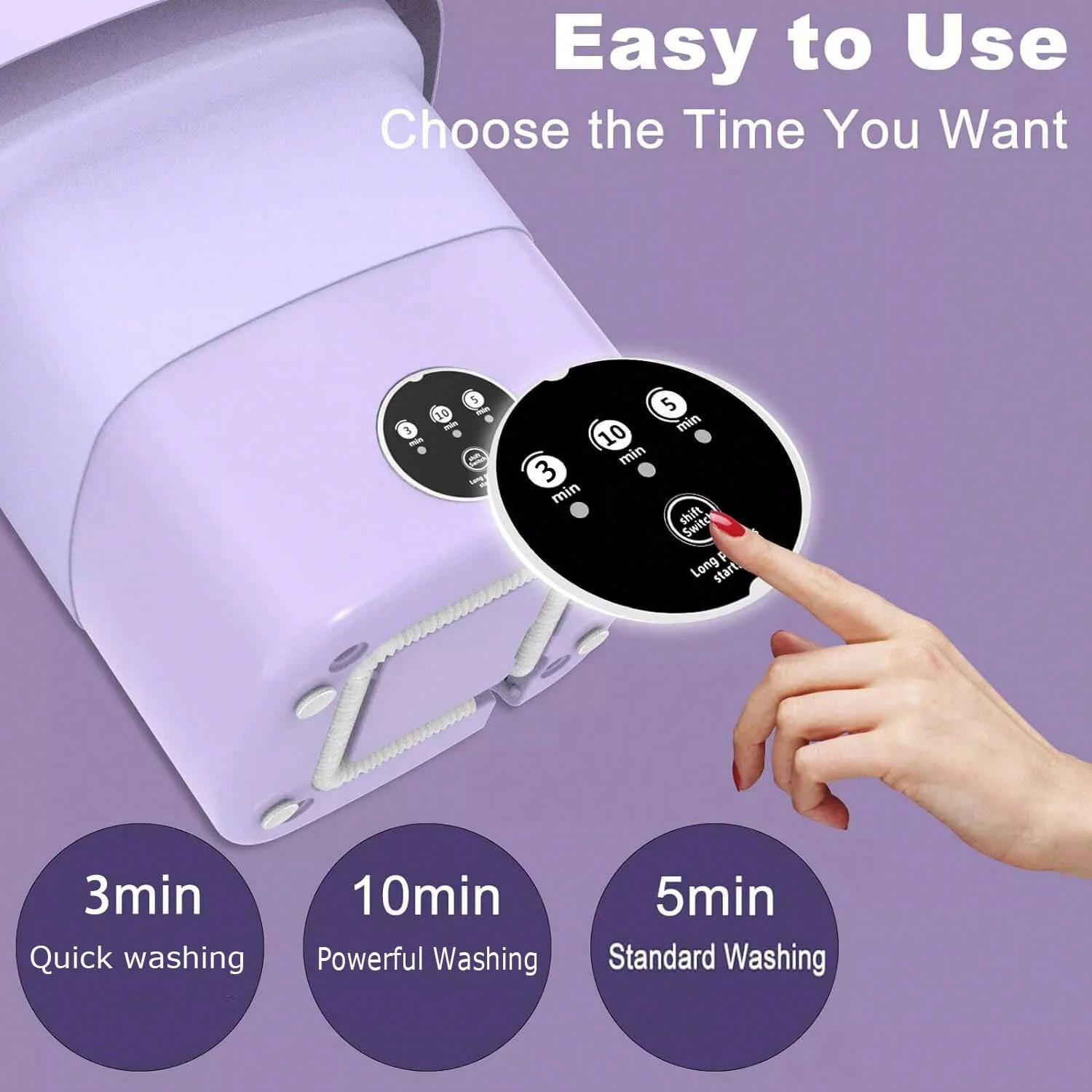 Baby Clothing Washing Machine - 8L Draagbare Wasmachine Mini Wasmachine Opvouwbare