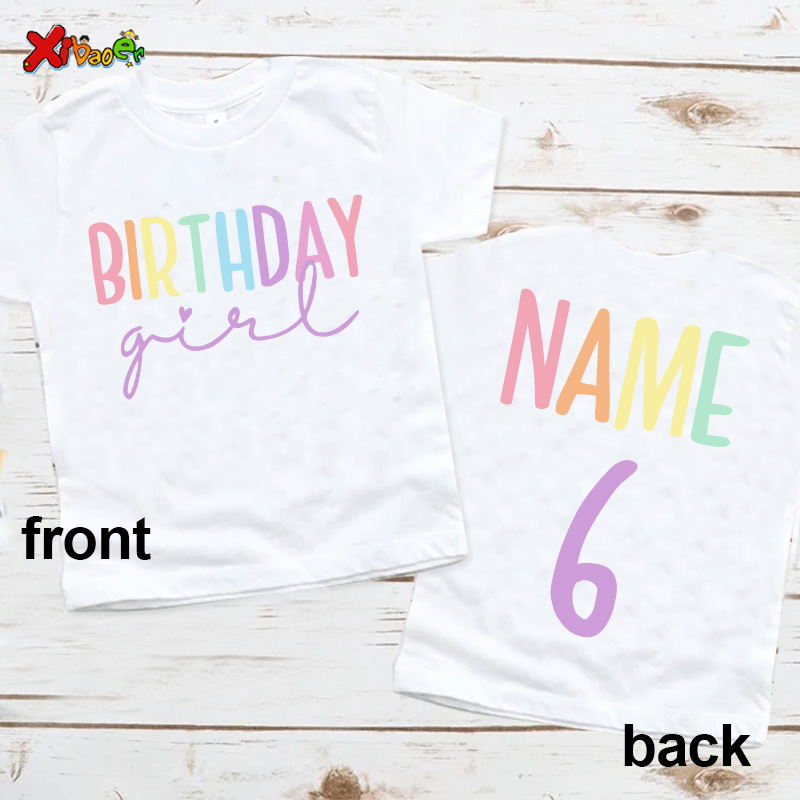 Baby Clothing Names - Verjaardag meisje T-shirt feestoutfits voor kinderen