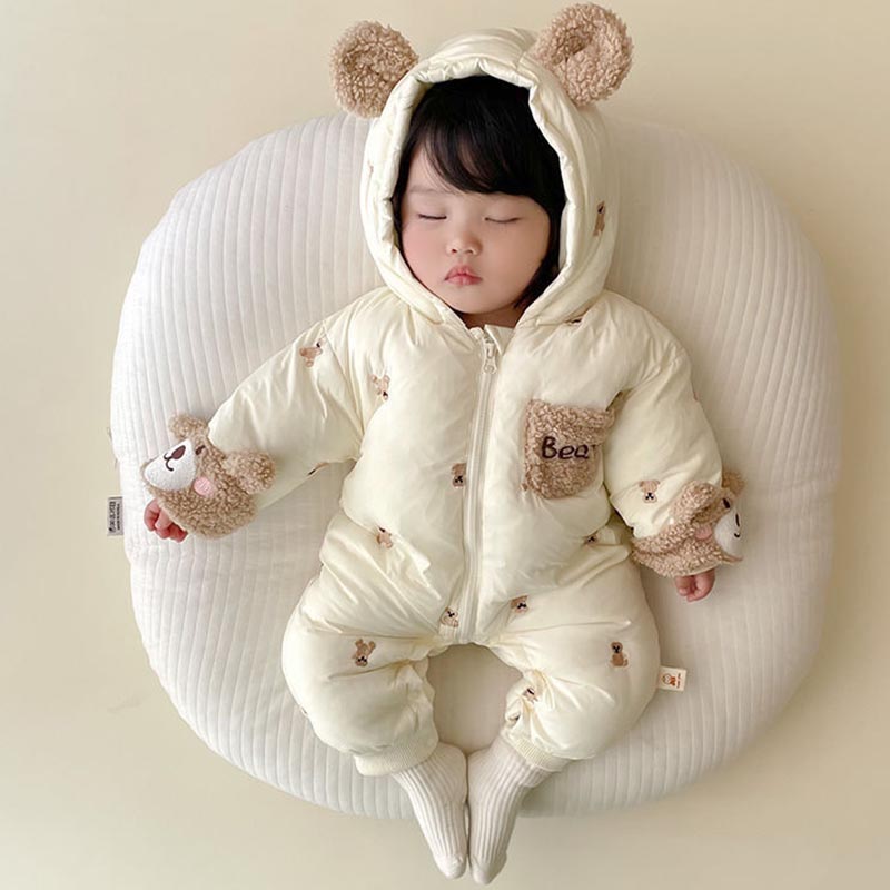 Winter pasgeboren baby romper  - Baby Clothing Zip recensie en prijs