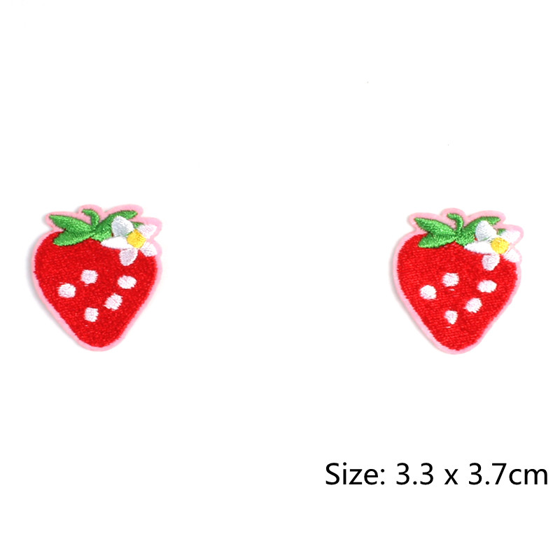 10 stuks cartoon aardbei patch - Baby X Clothing recensie en prijs
