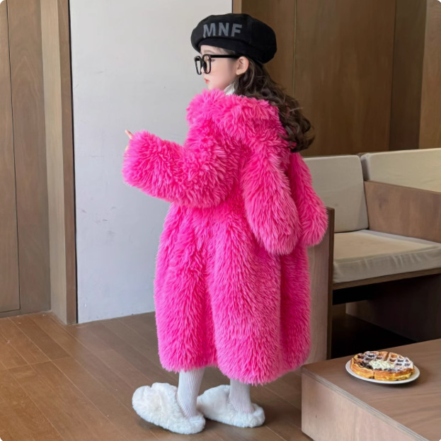 Herfst winter meisjes bontjas  - Baby X Clothing recensie en prijs