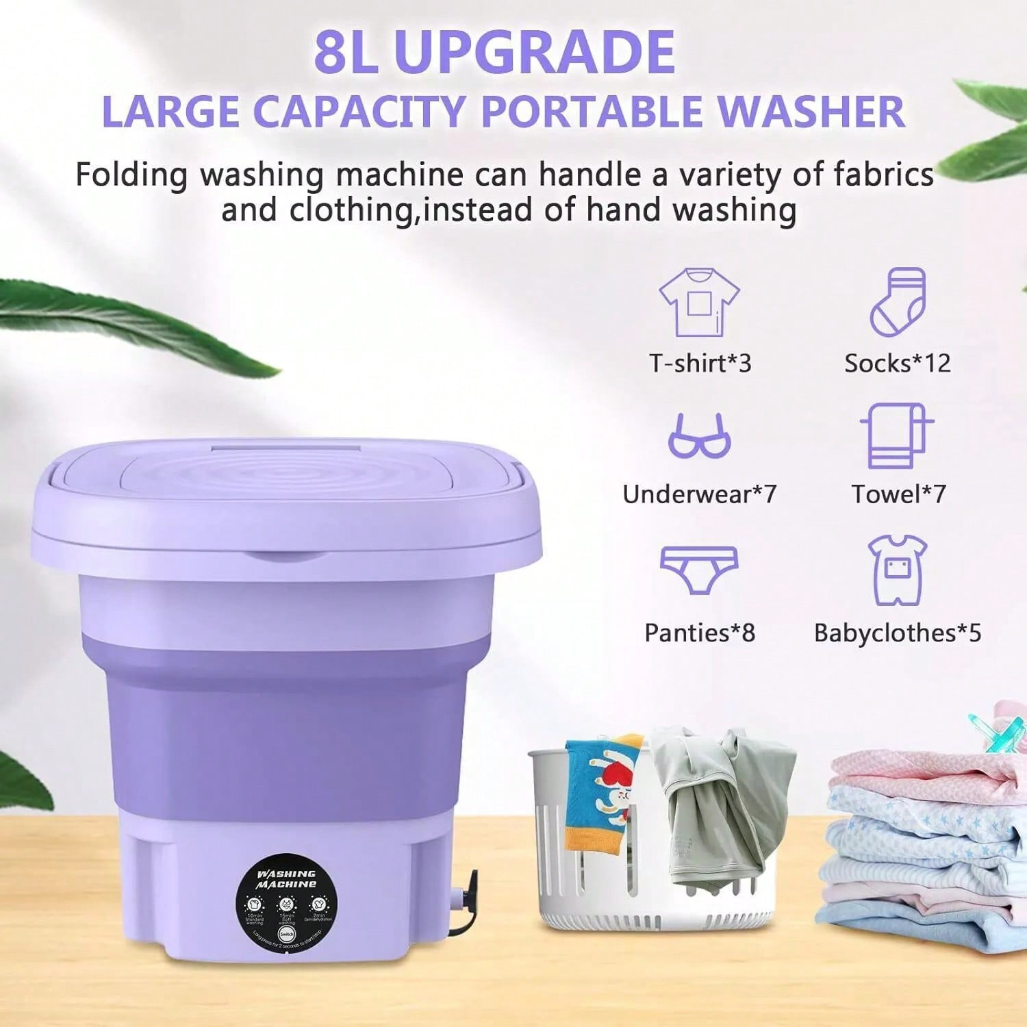 8L Draagbare Wasmachine Mini W - Baby Clothing Washing Machine recensie en prijs