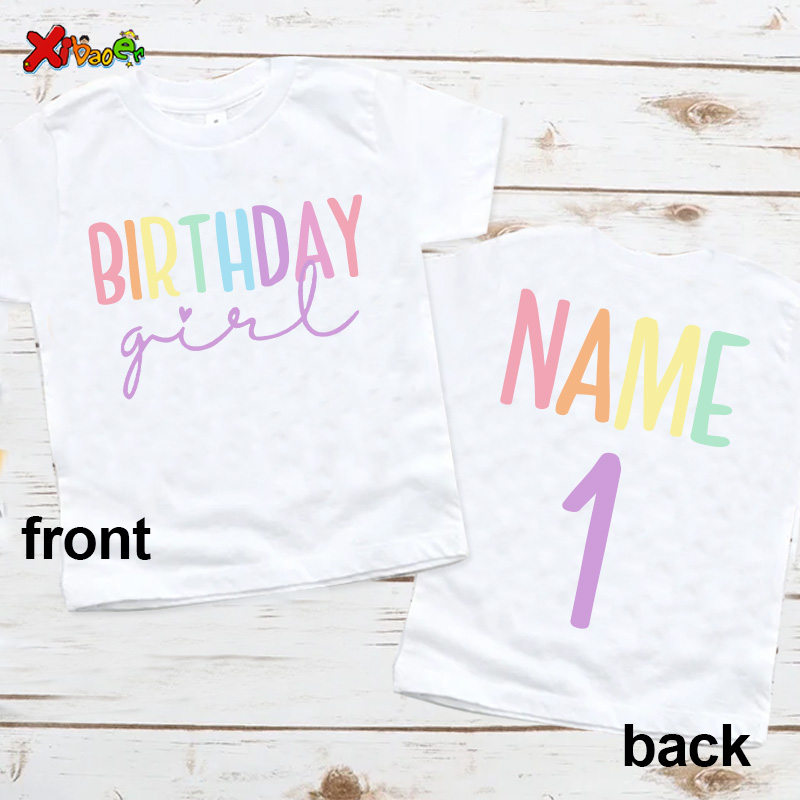 Verjaardag meisje T-shirt fees - Baby Clothing Names recensie en prijs