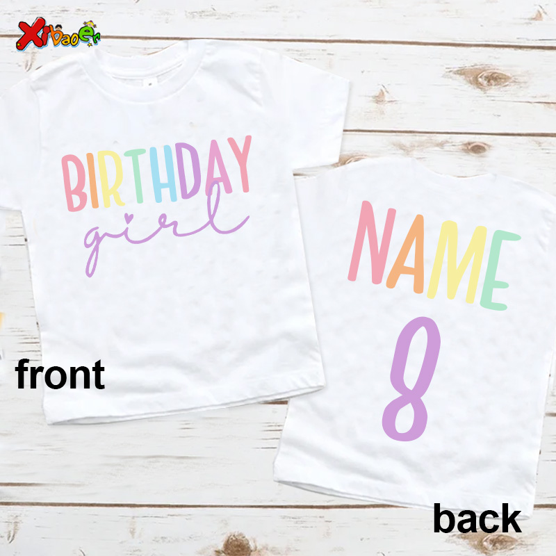 Verjaardag meisje T-shirt fees - Baby Clothing Names recensie en prijs